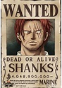 Affiche Shanks Dead Or Alive Wanted - Poster ou Cadre
