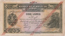 Siria y Libano mandato francés 1939 5 libras - Numismática y ...