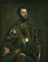 Titian Painting - Portrait Of Alfonso Davalos Marquis Of Vasto In Armor ...