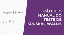 Cálculo manual do teste de Kruskal-Wallis (não-paramétrico) - YouTube