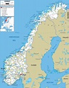 Detailed Clear Large Road Map of Norway - Ezilon Maps