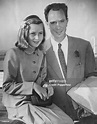 Pia Lindström, daughter of actress Ingrid Bergman, with her father ...