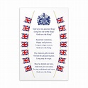 God Save the King Lyric Postcard. National Anthem Lyrics. - Etsy UK
