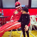Kimi Raikkonen giving his son a hug. Today is Day 3900 of his reign as ...