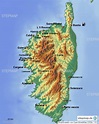 StepMap - Korsika Überblick - Landkarte für Frankreich