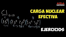 QUÍMICA | Carga Nuclear Efectiva: O, Cl y Se. Slater Apantallamiento ...