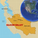 Mapa de Silicon Valley
