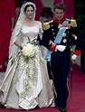 The bridal couple after the wedding ceremony; wedding of Crown Prince ...