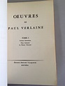 PAUL VERLAINE Obras de Paul Verlaine. Tome I. Poèmes | Etsy
