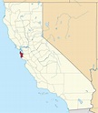 File:map Of California Highlighting San Mateo County.svg - Wikipedia ...