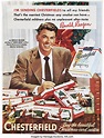Ronald Reagan 1952 Chesterfield Cigarettes Poster Ad.... Movie/TV | Lot ...