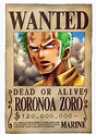 Zoro's Wanted Poster - Roronoa Zoro Photo (21911972) - Fanpop