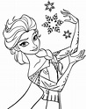 Disegni Frozen Elsa da colorare - Giochi di Frozen