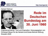 Herbert Wehner Rede vom 30 6 1960 - YouTube