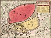 Berlin & Cölln, Germany, 1652 Planning Maps, Urban Planning, Planer ...