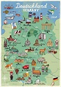 Mapa de turismo de Alemania - Mapa de destinos turísticos de Alemania ...