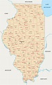 Illinois Counties Map | Mappr