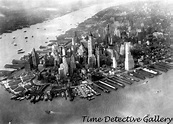 Aerial View of Manhattan, New York - 1942 - Historic Photo Print | eBay