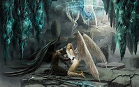Fondos de pantalla : Arte fantasía, ángel, mitología, captura de ...