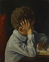 Gemälde Reproduktionen Studieren eines Kindes, 1910 von Mabel Pryde ...