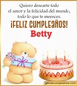 Feliz cumpleaños Betty: frases, mensajes y gifs de cumpleaños
