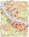Detailed tourist map of Salzburg city. Salzburg city detailed tourist ...