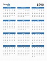 1590 Calendar (PDF, Word, Excel)