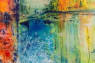Abstraktes Gemälde "Landscape" mit Struktur - Unikat - 191 • GH ...