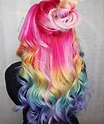 Colorful hair: bright rainbow, delicate pastel or slightly interlaced ...
