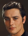 Alain Delon I love the fact his looks aren't perfect-you can see the ...