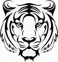 Tiger Sticker - Tiger Face Drawing (1024x1097) | Hayvan stensili ...