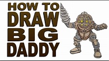 How to draw a Big Daddy (BioShock) - YouTube
