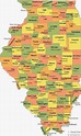 Map of Illinois Counties - Free Printable Maps