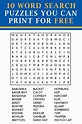 Printable Large Word Search Because We Have Limited These Word Search ...