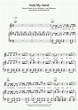 Hold My Hand Piano Sheet Music | OnlinePianist