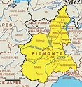 Mappa di Piemonte Regionale | Italia Mappa Regionale