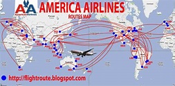 Airlines: American Airlines Routes Map
