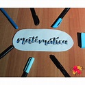 titulo para lettering "matemática" | Matemática 4ano, Matemática ...