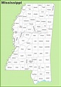 Mississippi county map