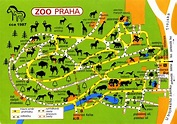 Map of Zoo Praha - cca 1987