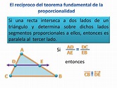 PPT - El Teorema fundamental de la proporcionalidad y su recíproco ...