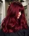 Pin by Heather Allred on Belleza | Wine hair color, Wine hair, Dark red ...
