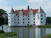 Glücksburg Castle (Schloss) in the town of Glücksburg, Germany. It is ...