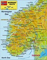 Map of South Norway (Region in Norway) | Welt-Atlas.de