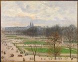 Camille Pissarro | The Garden of the Tuileries on a Winter Afternoon ...