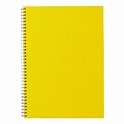 A4 SPIRAL YELLOW NOTEBOOK