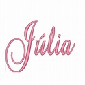 Nome Julia Para Imprimir