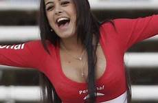 paraguay football fans fan hottest copa america brazil crowd kick nut stood waited between team she off her has