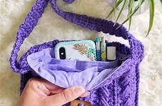 crochet lining bag fabric add tutorial diy purse step zipper purple adding instructions includes any