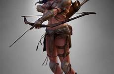 artstation female fantasy amazon warrior concept woman artwork barbarian archer cruz justine women visit dnd
